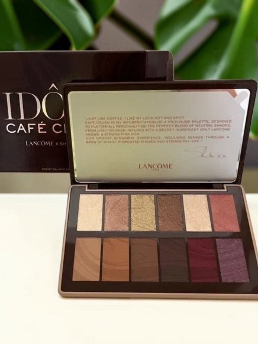 Lancôme IDOLE Cafe Crush x Sheika Daley 12 Eyeshadow Shade Palette New Makeup